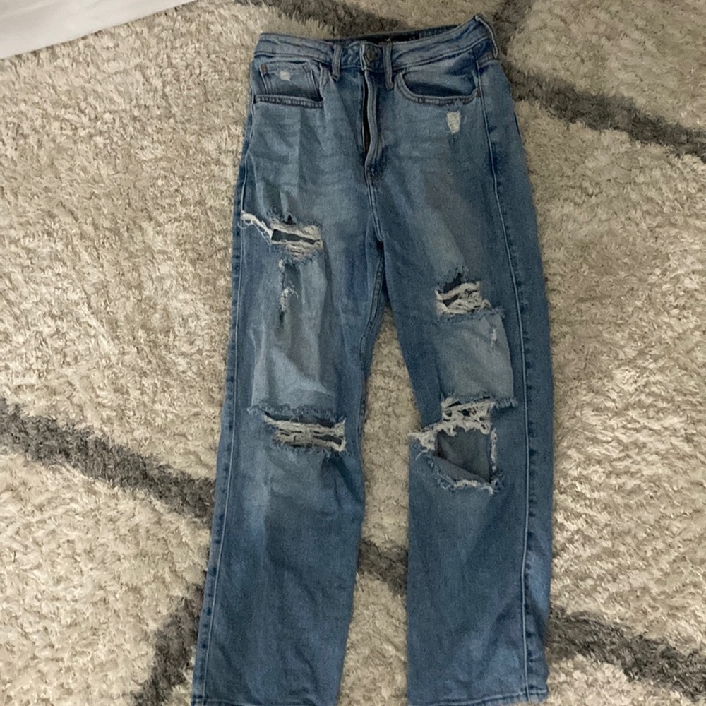 Hollister high rise mom jeans